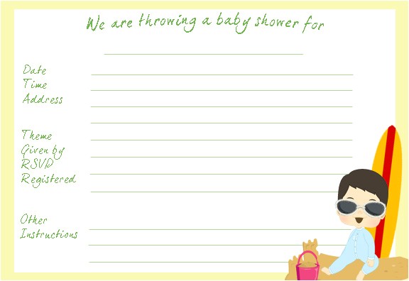 make your own baby shower invitations