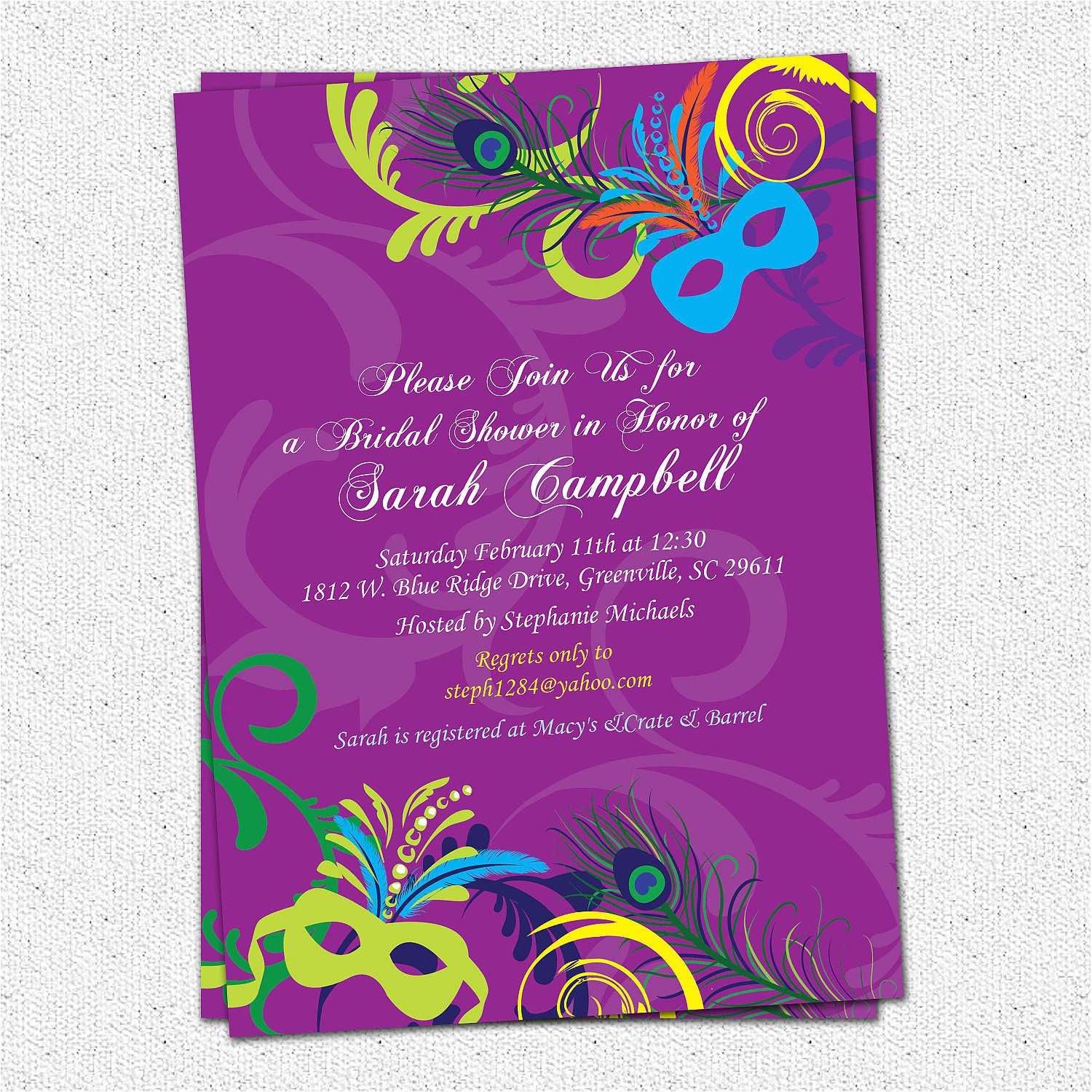 bridal shower invitation printable