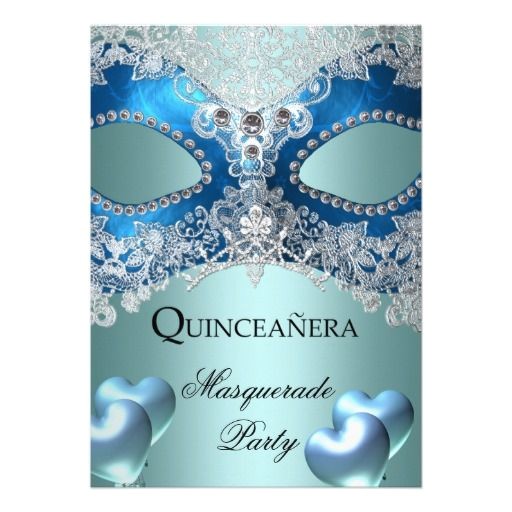 masquerade invitations for quinceaneras