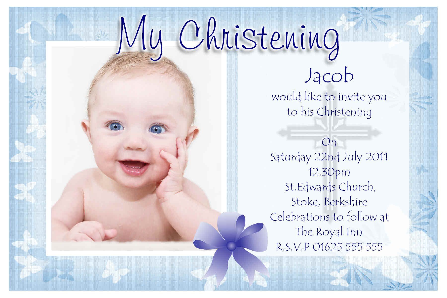 christening invitations