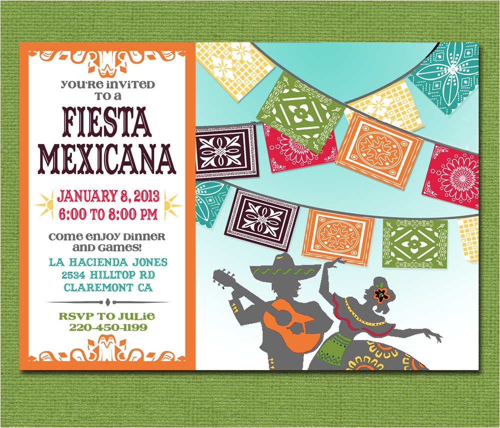 print yourself mexican fiesta invitation