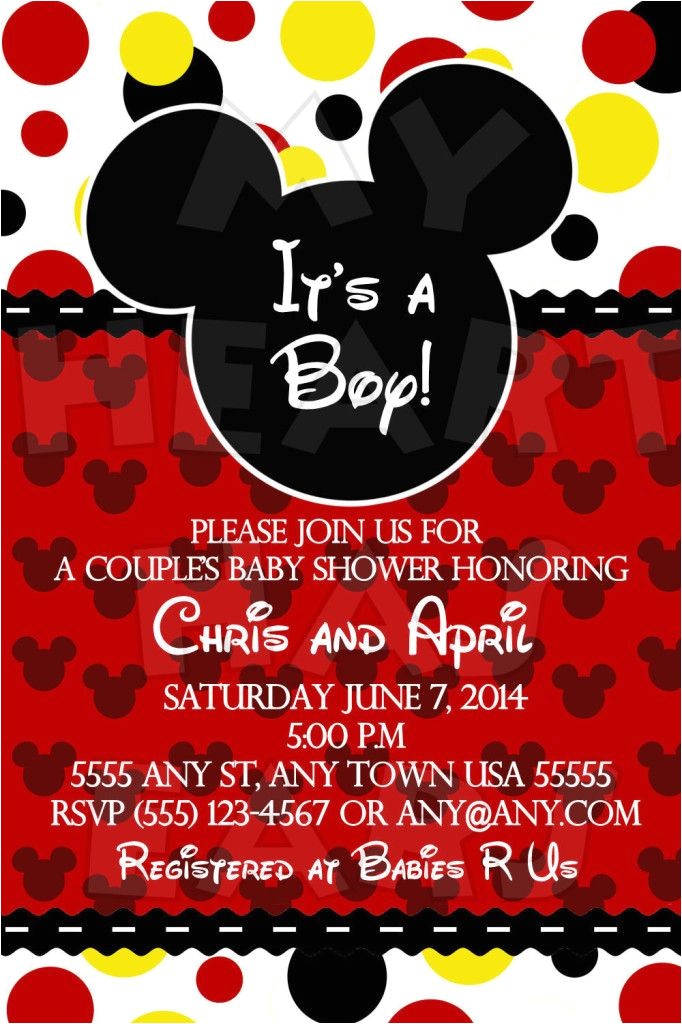 Mickey Mouse Baby Shower Invitations for A Boy 25 Best Ideas About Mickey Mouse Baby Shower On Pinterest