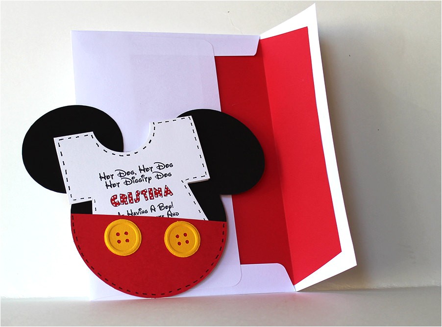 mickey mouse baby shower invitations