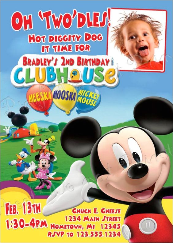 exclusive mickey mouse clubhouse birthday invitations
