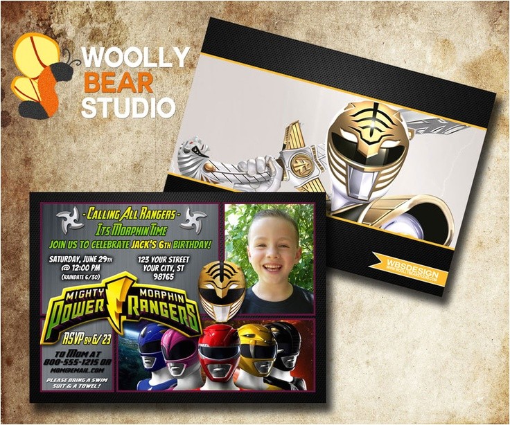 Mighty Morphin Power Ranger Birthday Invitations Printable Mighty Morphin Power Rangers Birthday