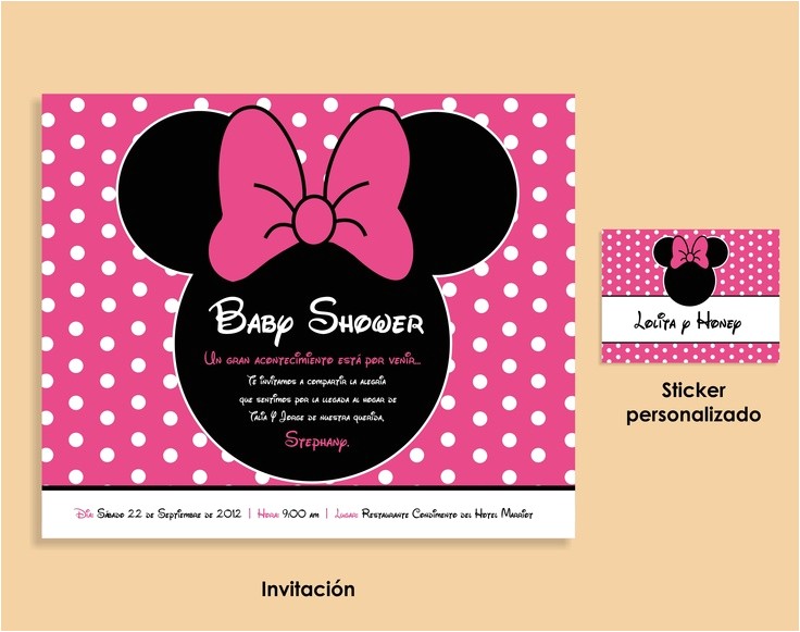 minnie mouse baby shower invitations walmart