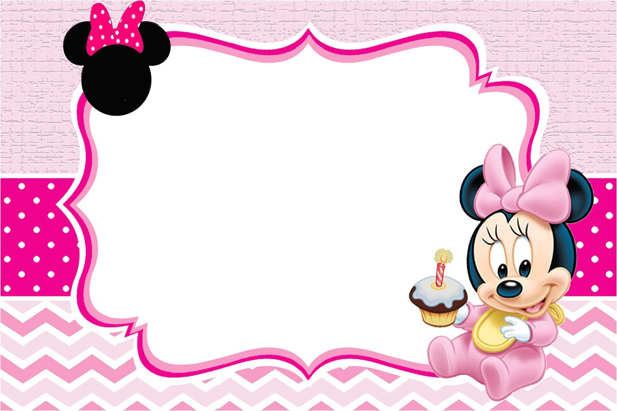 baby minnie mouse invitation template