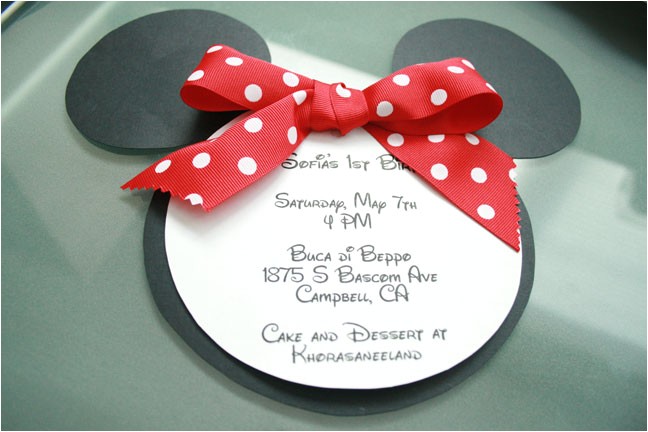 Minnie Mouse Party Invitations Diy Make Your Babys Birthday Party Invitations