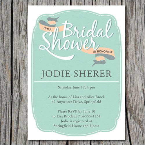 Mint to Be Bridal Shower Invitations Cheap Mint Romantic Bridal Shower Invitations Ewbs044 as