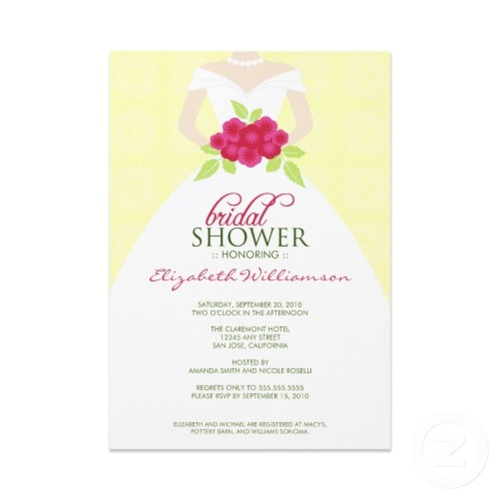 how to word a wedding shower invitation asking for money