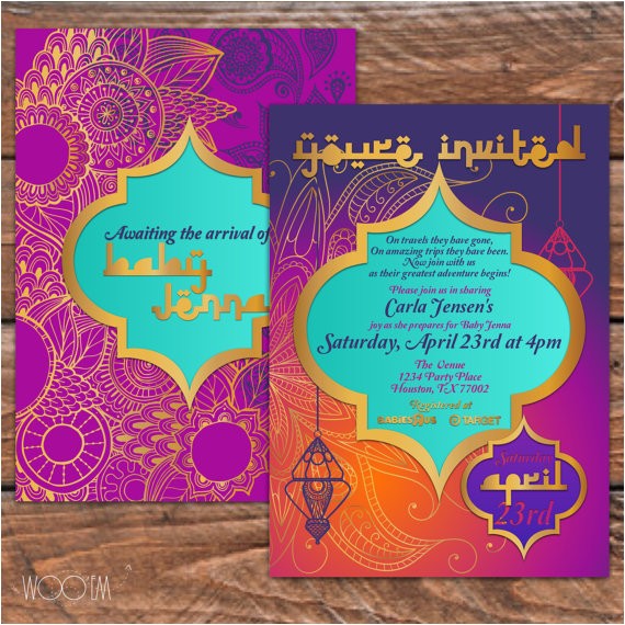 moroccan themed baby shower printable