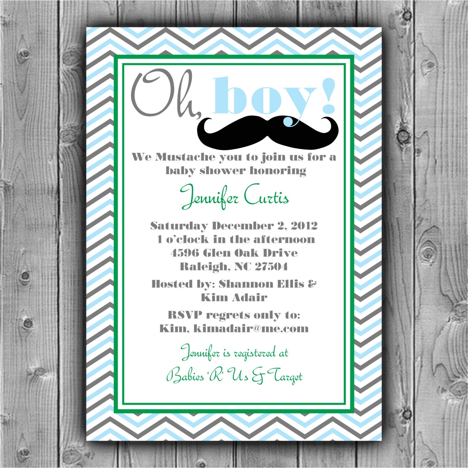mustache baby shower invitations templates