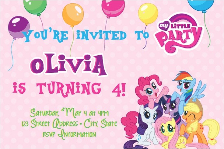 my little pony birthday party invitations baby shower for parents