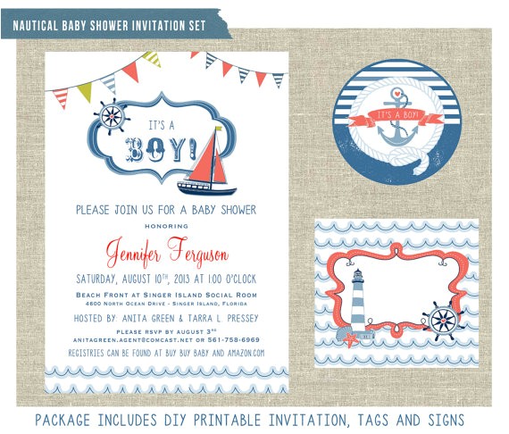 nautical themed baby shower invitation ref=shop home active