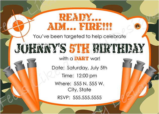 nerf party invitations for simple invitations of your party invitation templates using sensational design ideas 12