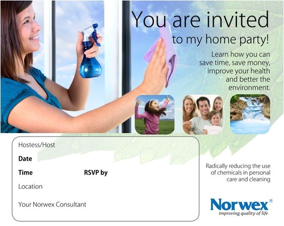 norwex party invitation
