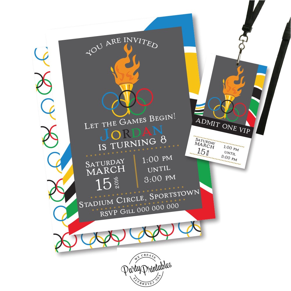 Olympics Party Invitations Printable wmmfitness