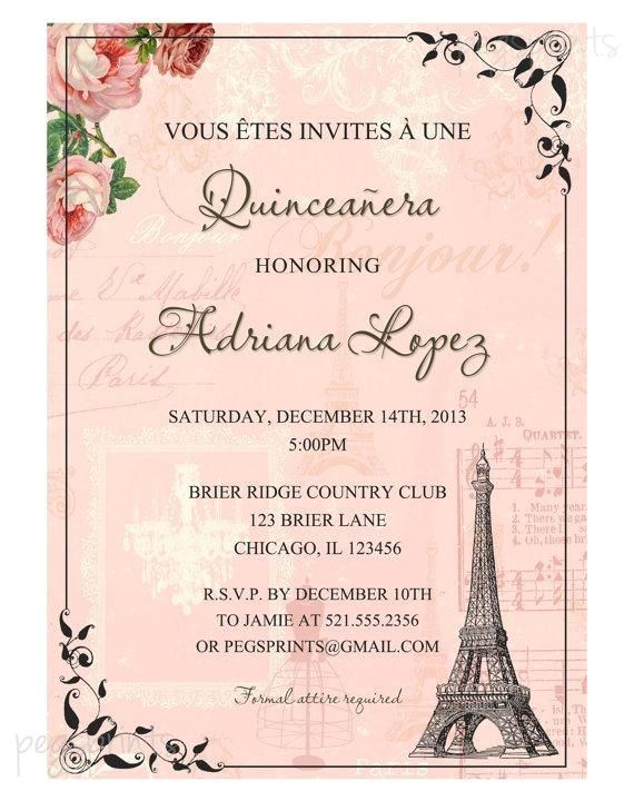 paris invitations