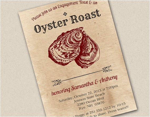 oyster roast invitation
