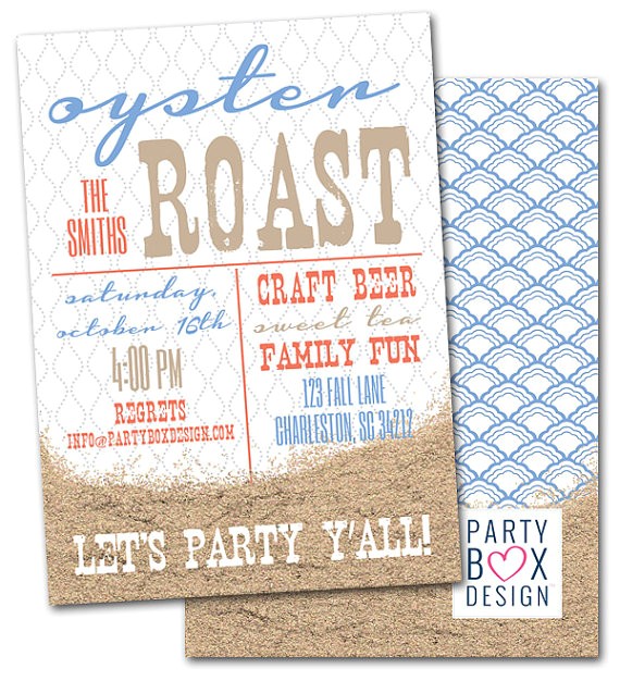 oyster roast party invitations 20