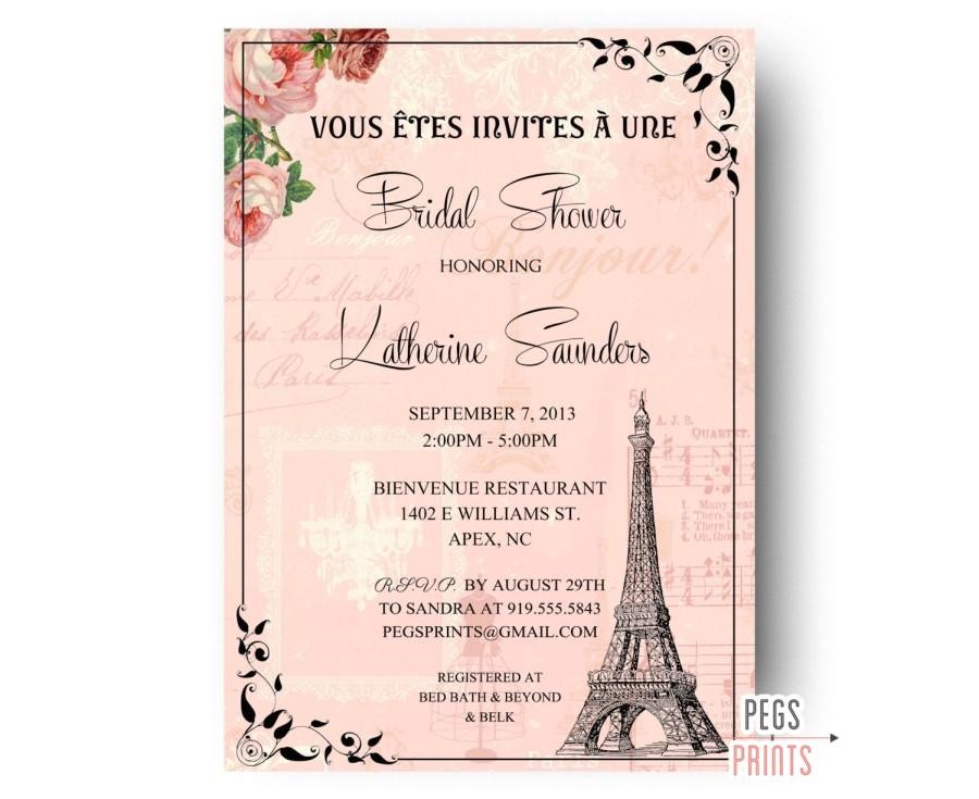 paris bridal shower invitation printable paris themed invitations parisian bridal shower invitations paris theme bridal invitation