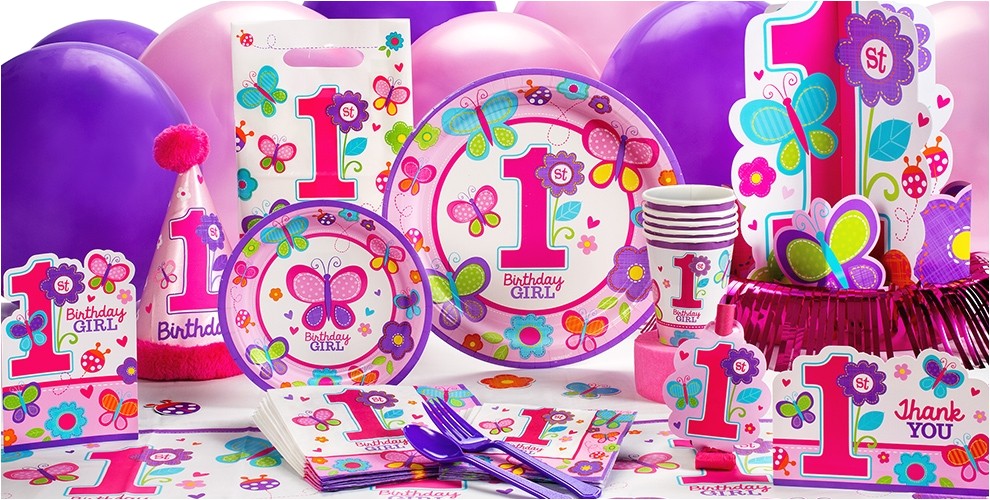 sweet girl 1st birthday party supplies