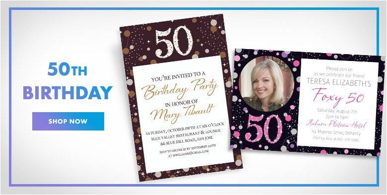 custom invitations milestone birthday