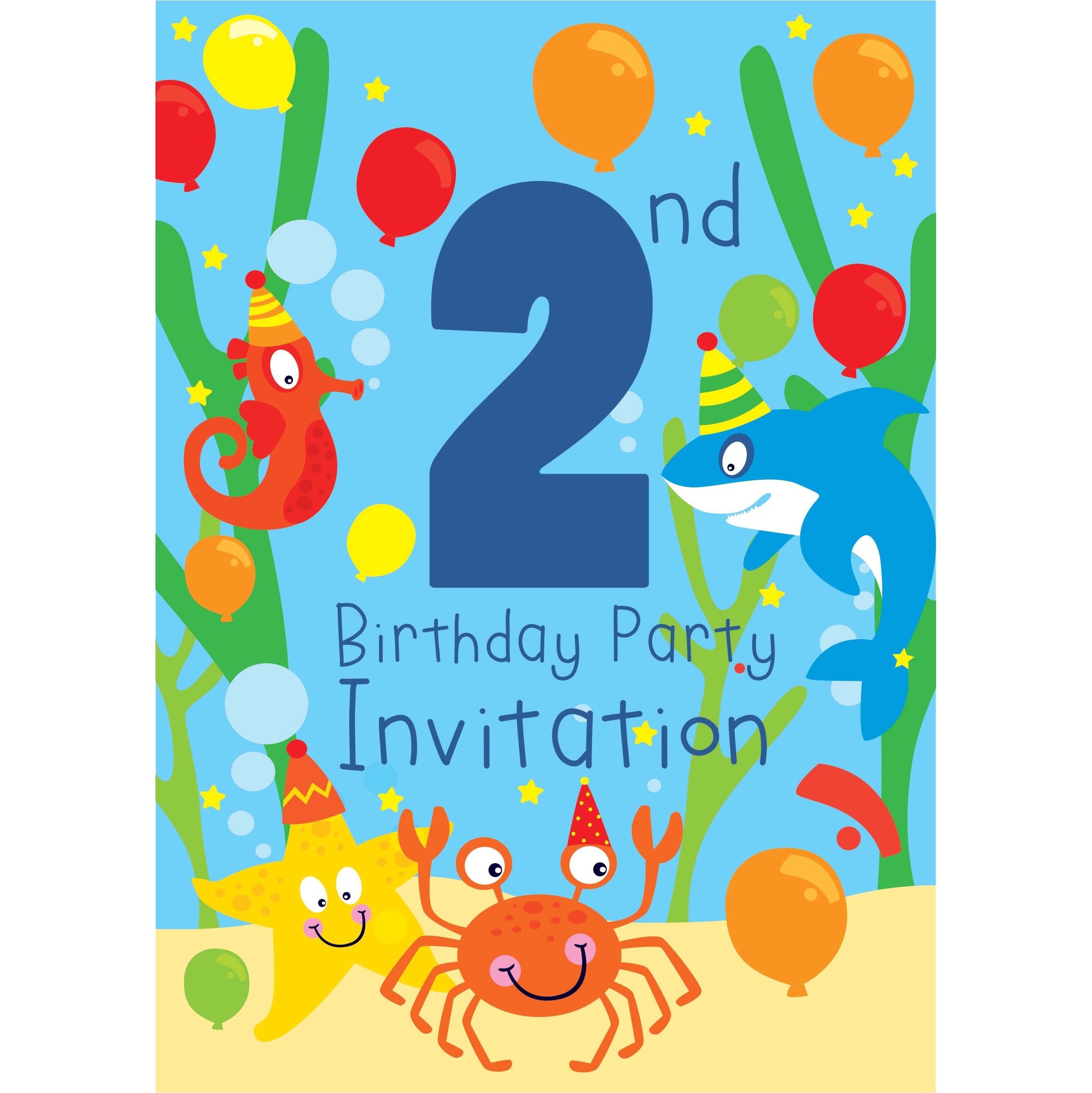 birthday invitations party city