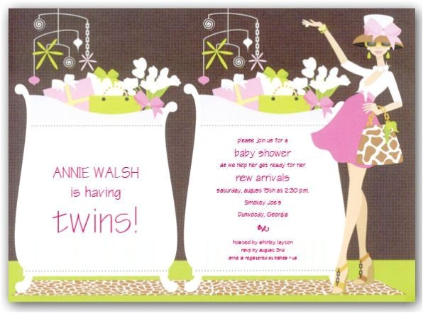 cute baby shower invitations for twins