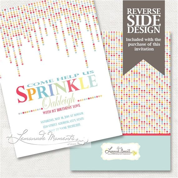 sprinkle birthday party theme