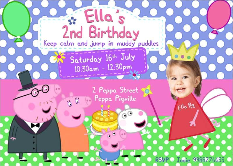 peppa pig birthday invitations free s