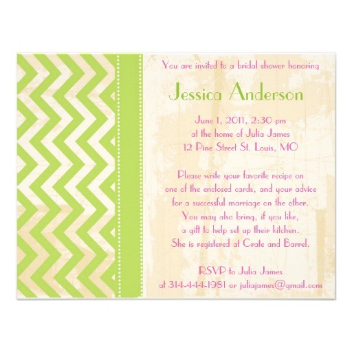 invitation wording for personal bridal shower