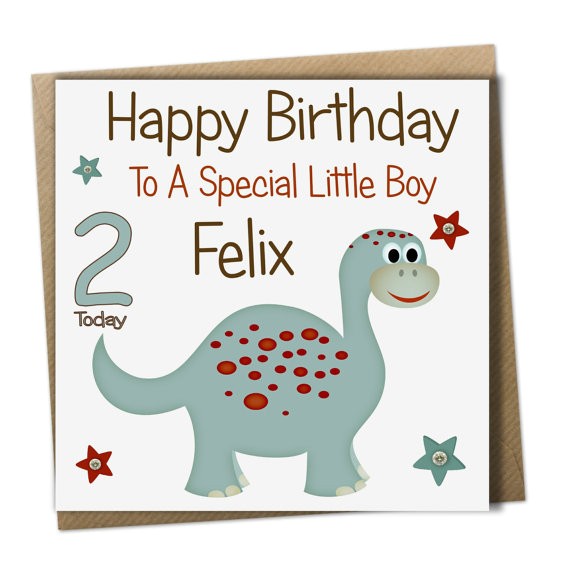 personalised boys birthday card son