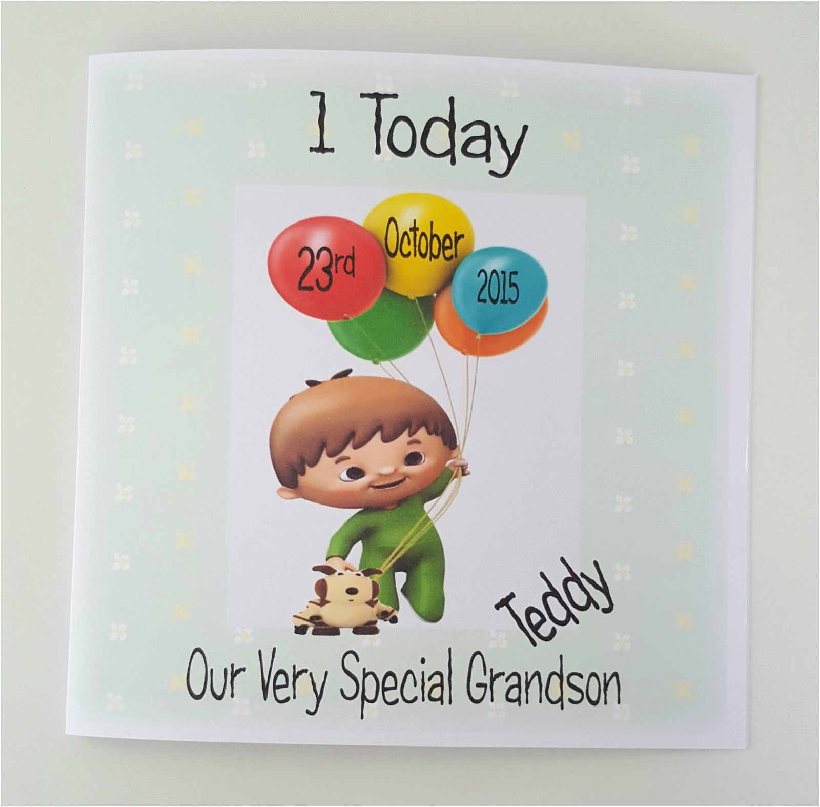 grandson birthday wishes greeting cards unique personalised cuddlies baby tv 1st birthday card grandson son