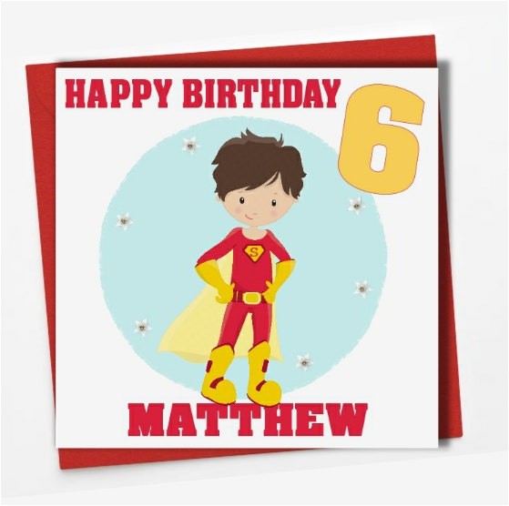 personalised boys birthday card son