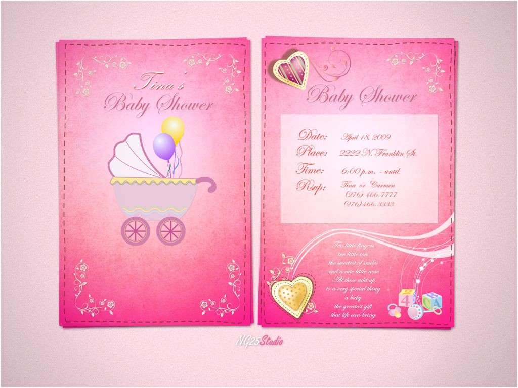 baby shower invitations cards designs