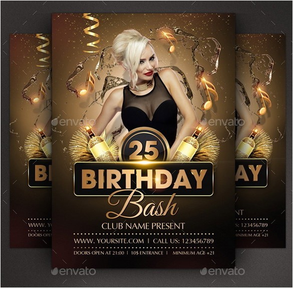 birthday party flyer template