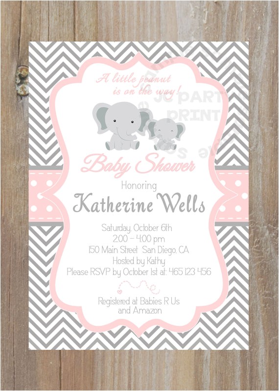 grey and pink chevron baby shower