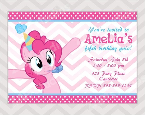 my little pony invitations