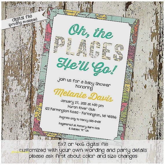 places to baby shower invitations
