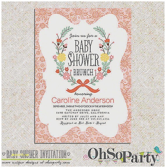 pre printed baby shower invitations
