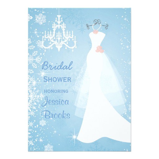 wedding dress chandelier bridal shower invitation