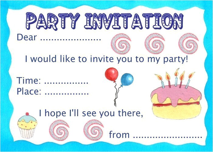 make your own party invitations