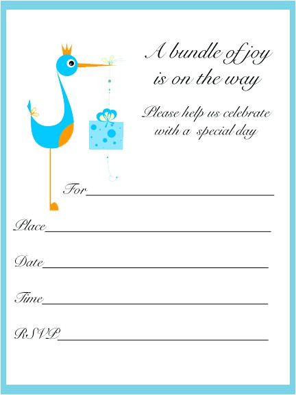 printable baby shower invitations template