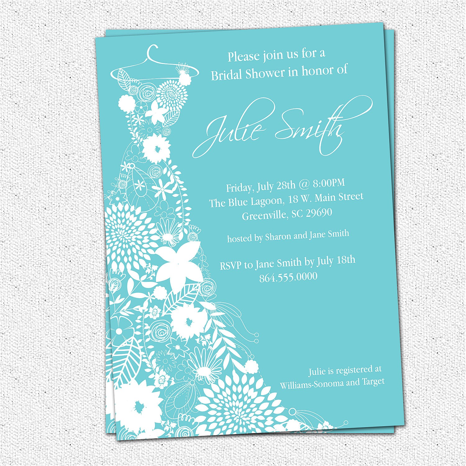 free printable bridal shower invitations template