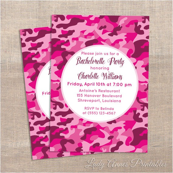 printable bachelorette party invitation