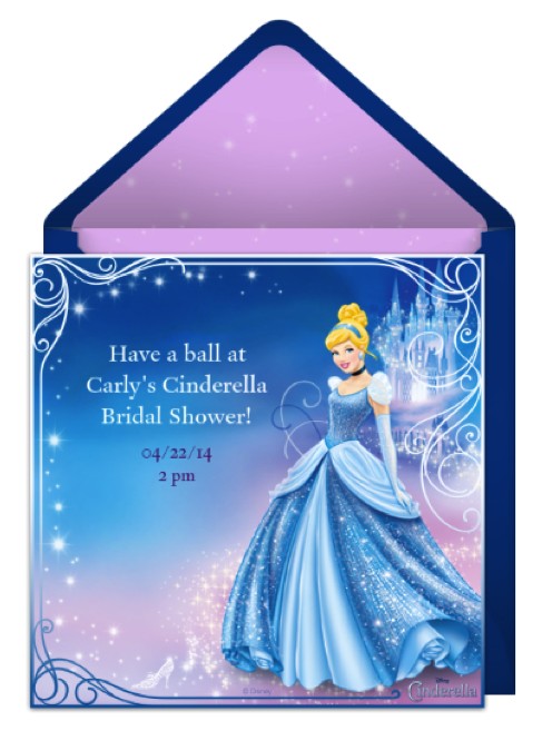 cinderella themed bridal shower