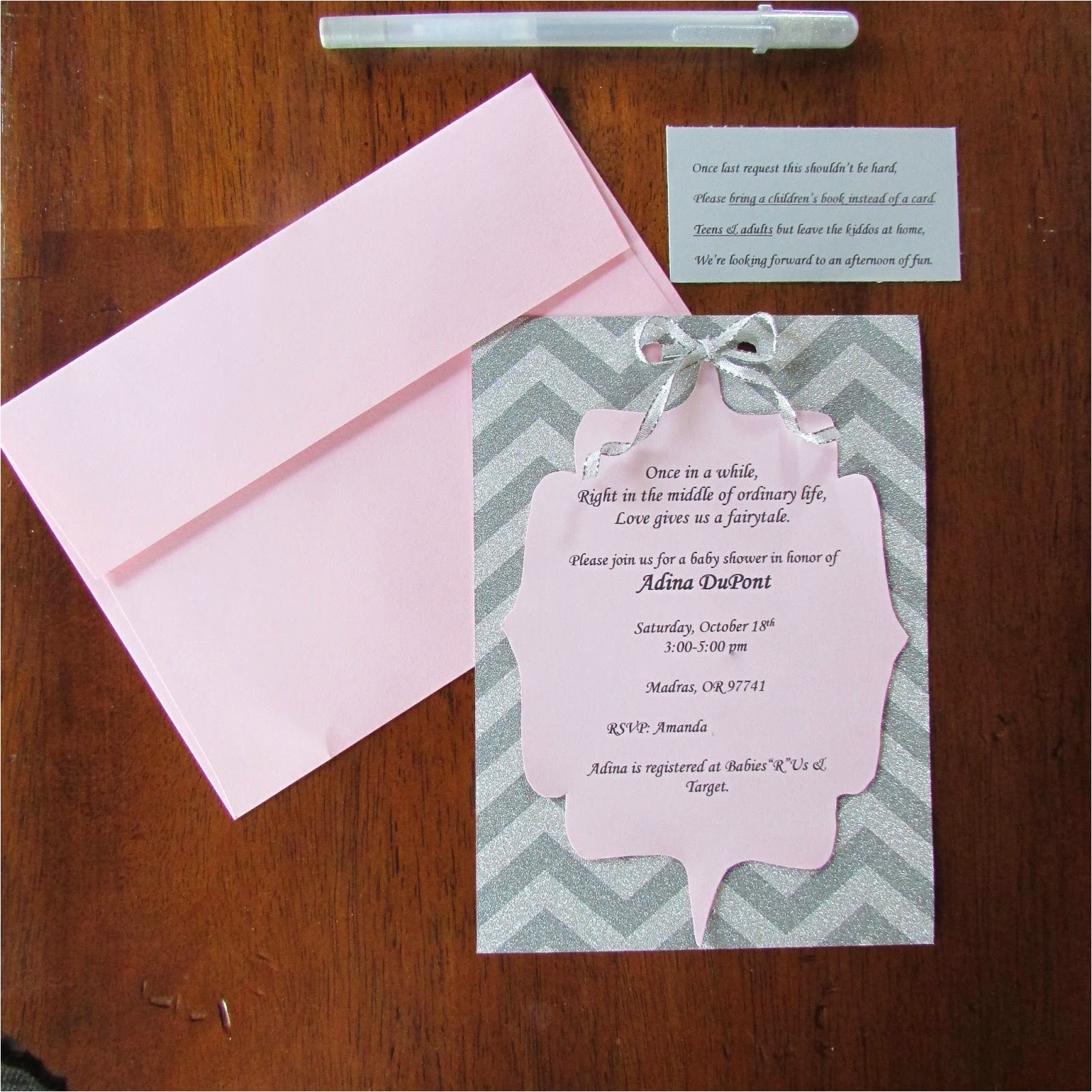 easy baby shower invitations to make