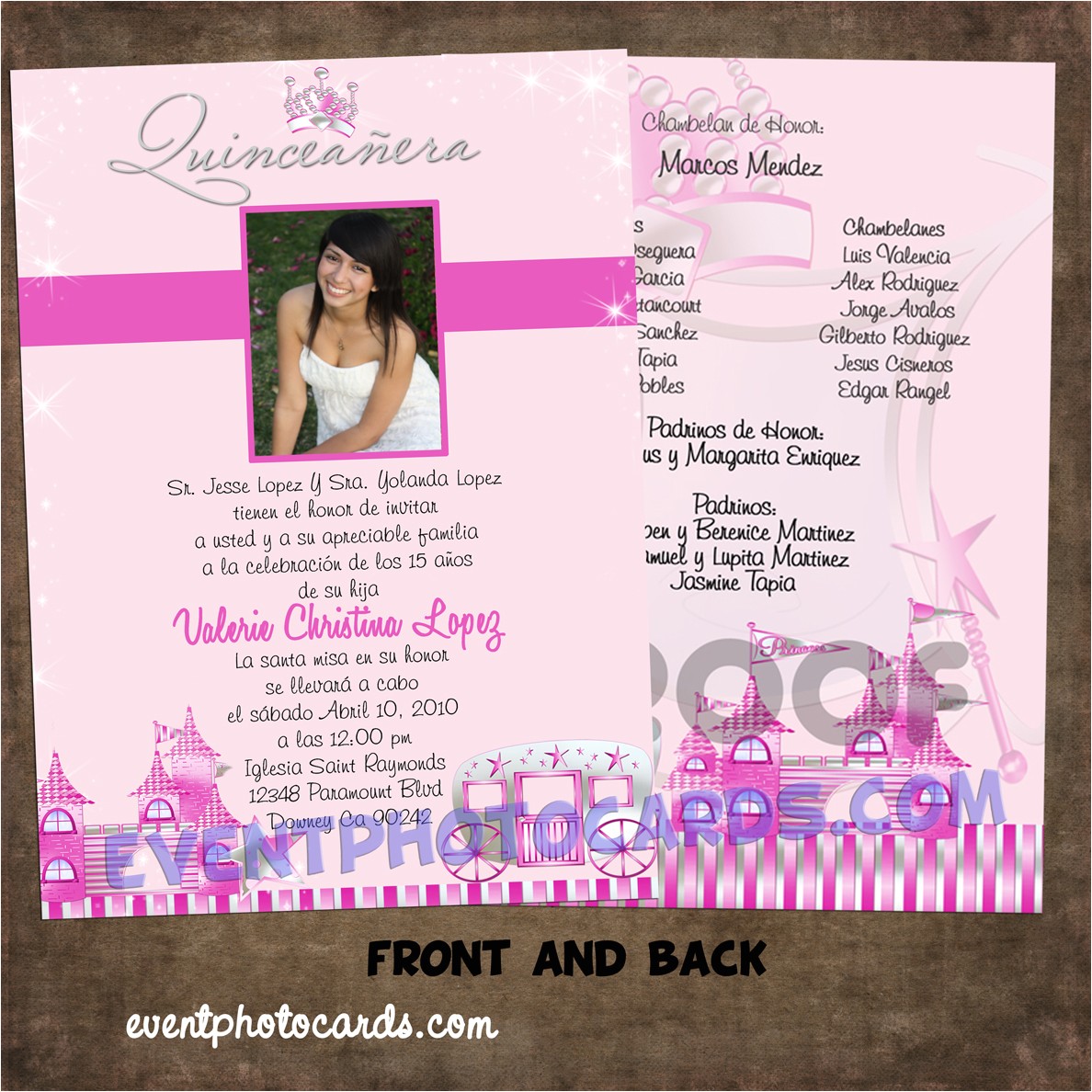 Quinceanera Invitations with Picture event Photo Cards Beautiful Quinceanera Invitations