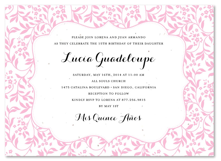quinceanera invitation wording for invitations your party invitation templates by implementing elegant motif concept 5